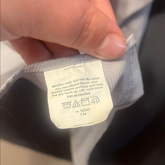 Calvin Klein Blue Dress Shirt Formal Wear Size 16 - Picture 6 of 6